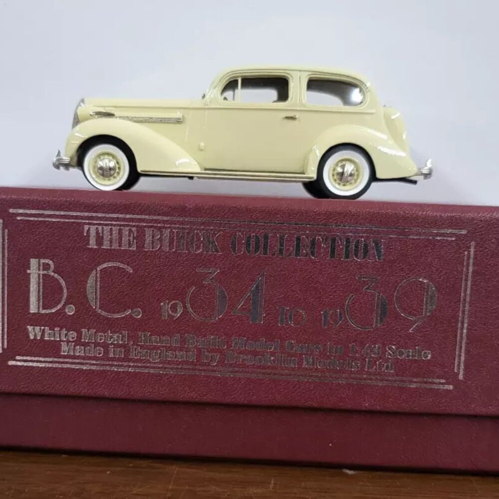 Brooklin Models 1/43 Scale BC018 - 1936 Buick Victoria Coupe M-48 Cream